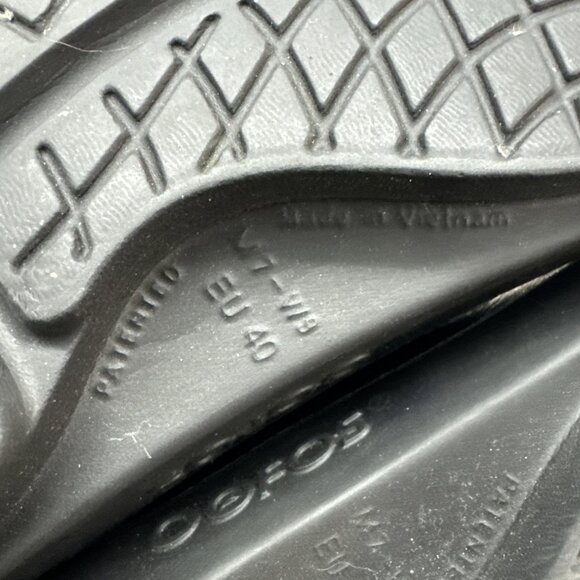 OOFOS Womens OOahh Luxe Slide Midnight Spectre 9 - Picture 7 of 7